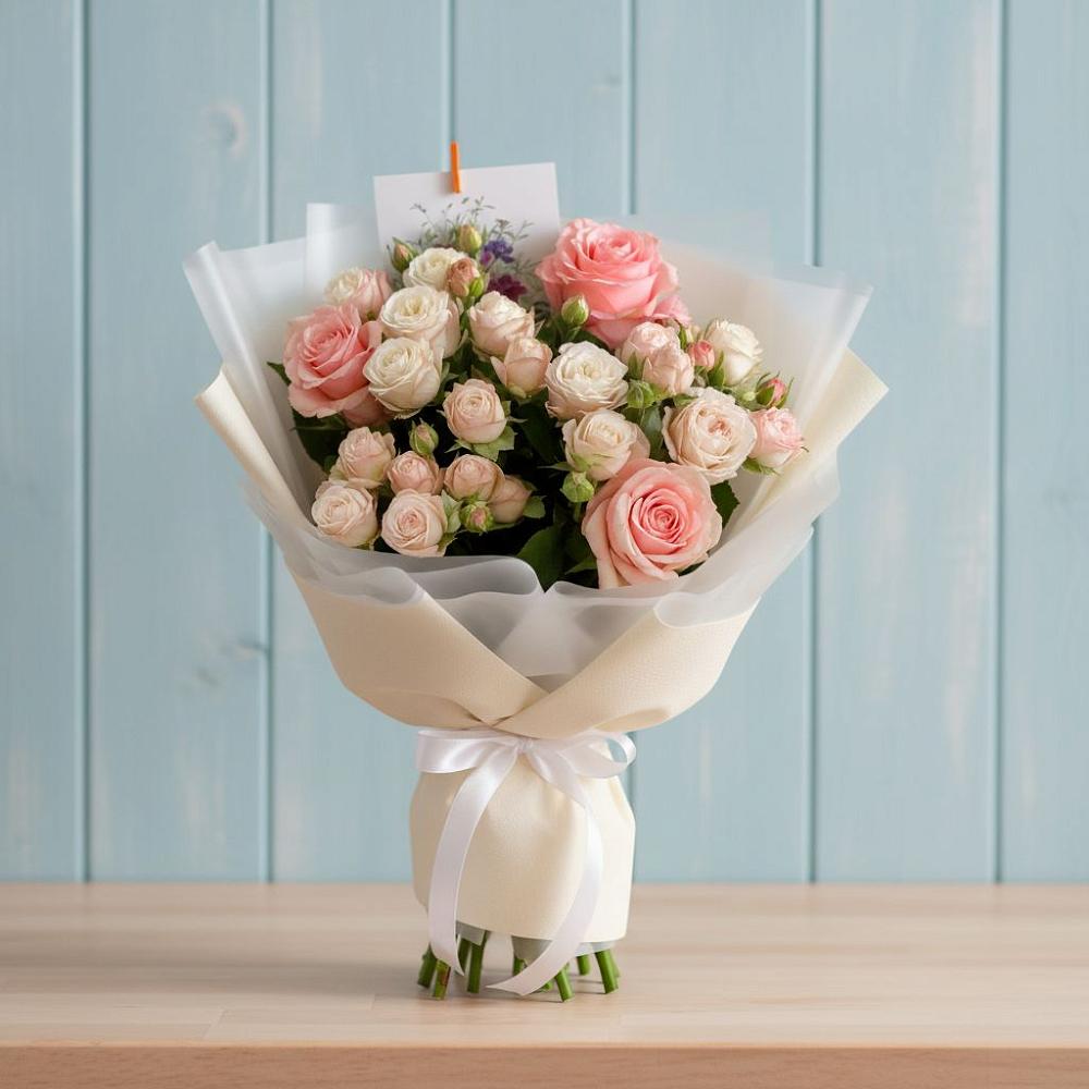 Букет цветов из: Розы в Марусино