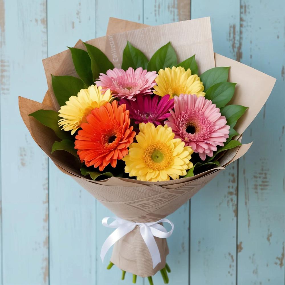 Букет цветов из: Герберы в Марусино