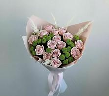 Букет цветов из:  Розы и Хризантемы #REPLACE_PRED# Марусино