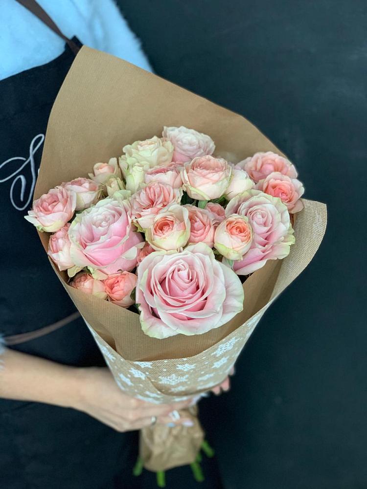 Букет цветов из: Хризантемы и Розы в Марусино