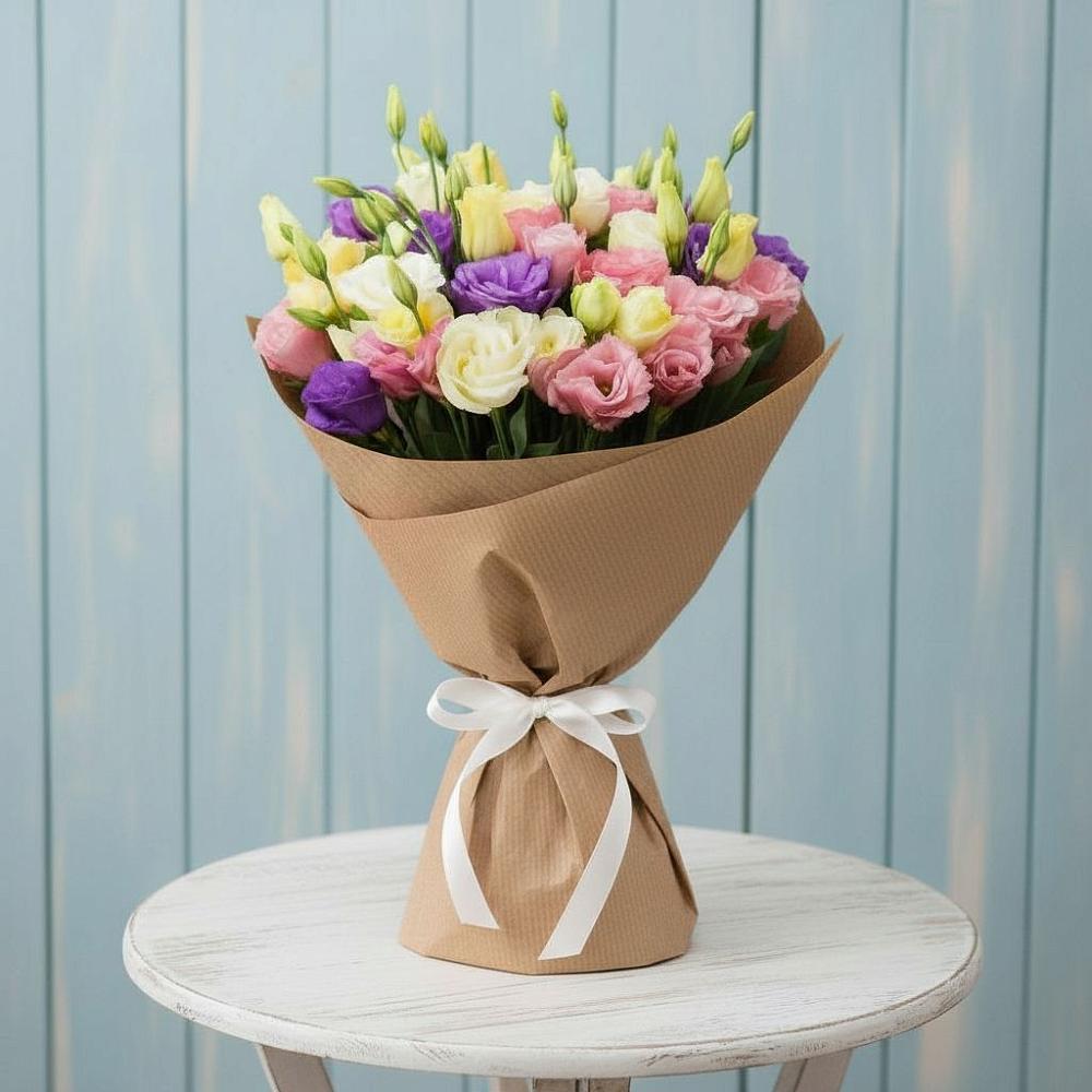 Букет цветов из: Лизиантусы в Марусино