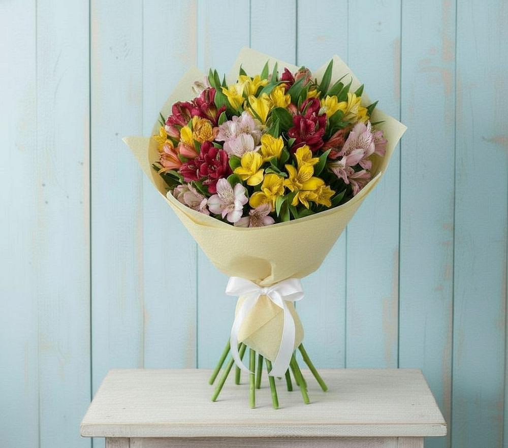 Букет цветов из: Альстромерии в Марусино