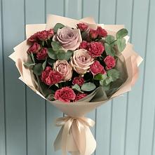 Букет цветов из:  Гвоздики и Розы #REPLACE_PRED# Марусино