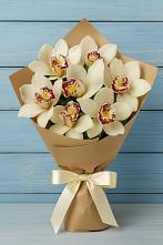Букет цветов из:  Орхидеи и Розы в Марусино