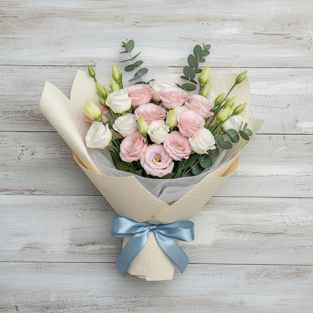 Букет цветов из: Лизиантусы в Марусино